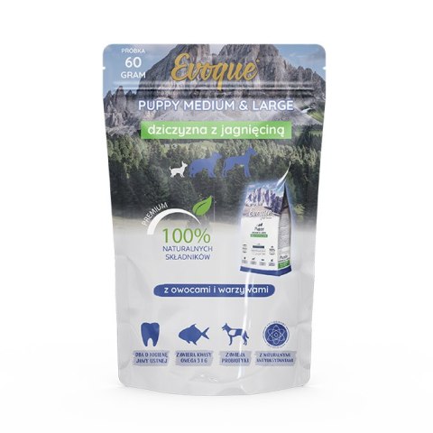 PRÓBKA Evoque Puppy Dziczyzna z jagnięciną M&L Super Premium 60g Evoque PRÓBKA Evoque Puppy Dziczyzna z jagnięciną M&L Super Premium 60g Evoque