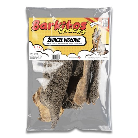 BARKITOS SNACKS Żwacze wołowe 300g Barkitos BARKITOS SNACKS Żwacze wołowe 300g Barkitos