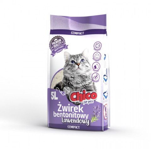 CHICO Żwirek bentonitowy Compact Lawenda 10l Rokus CHICO Żwirek bentonitowy Compact Lawenda 10l Rokus