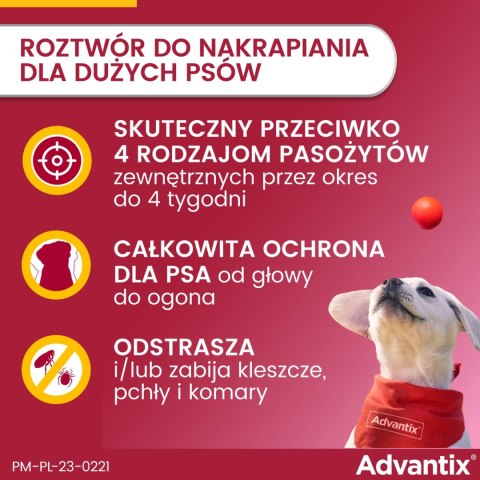 Bayer Advantix Krople Na Kleszcze I Pchły 4ml Bayer Advantix Krople Na Kleszcze I Pchły 4ml