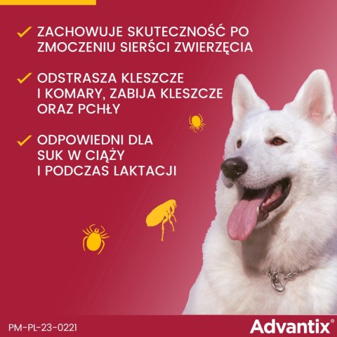 Bayer Advantix Krople Na Kleszcze I Pchły 4ml Bayer Advantix Krople Na Kleszcze I Pchły 4ml
