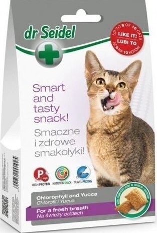 Laboratorium DermaPharm Dr Seidel Smakołyki Na Świeży Oddech Dla Kota 50g Laboratorium DermaPharm Dr Seidel Smakołyki Na Świeży Oddech Dla Kota 50g