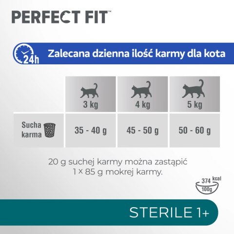Perfect Fit™ - sucha karma pełnoporcjowa dla dorosłych kotów po zabiegu kastracji, bogata w kurczaka 7kg Perfect Fit™ - sucha karma pełnoporcjowa dla dorosłych kotów po zabiegu kastracji, bogata w kurczaka 7kg